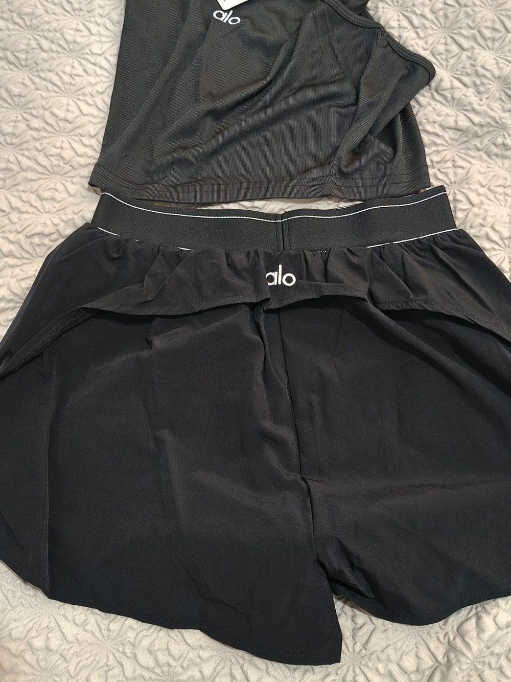 ALO Yoga Black Women's Athletic Skort Shorts